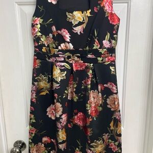 Enfocus studio metallic floral dress.